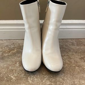 White Almond Toe SHEIN Booties